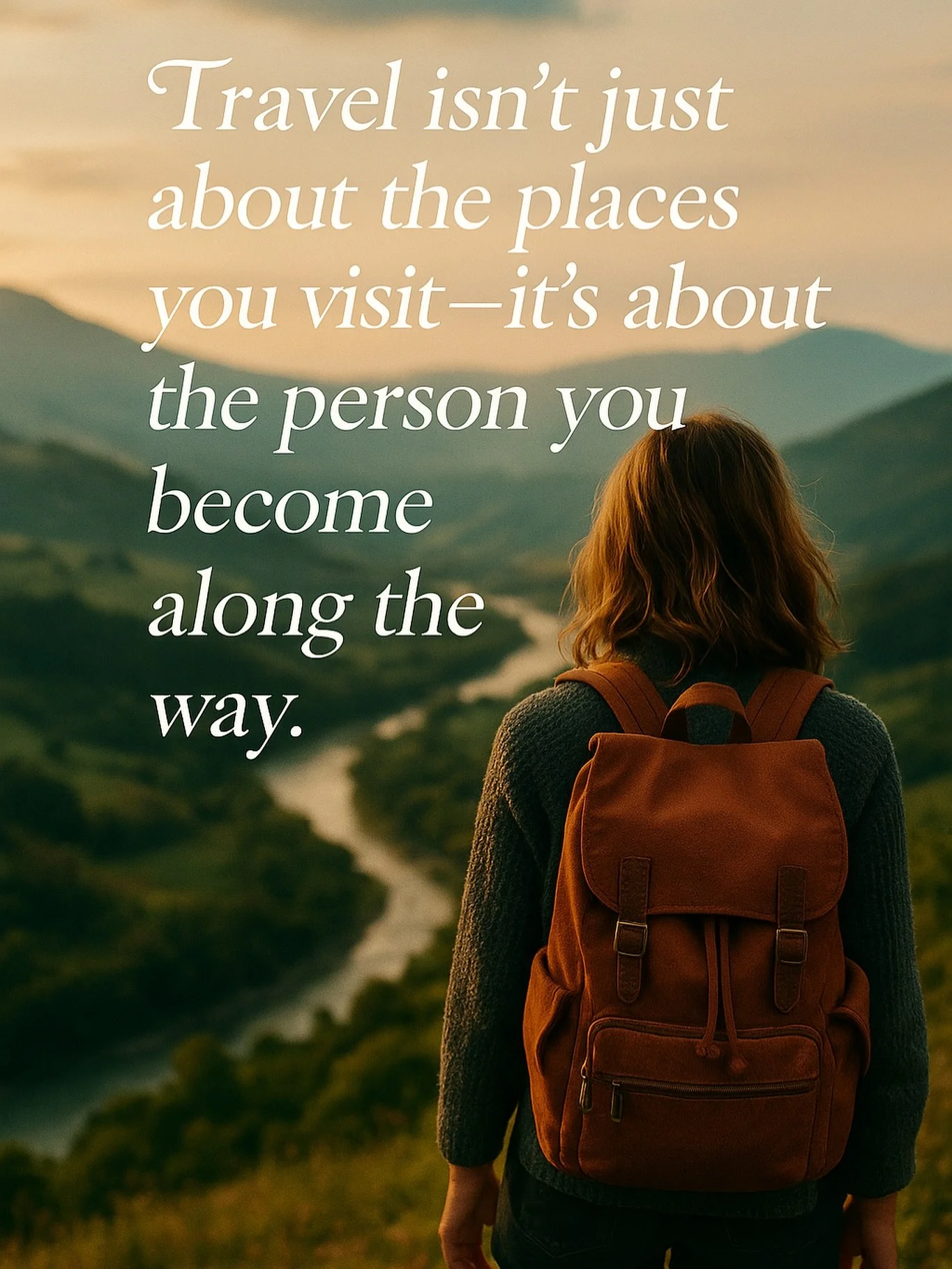 &ldquo;Travel isn&rsquo;t just about the places you visit - it&rsquo;s about the person you become along the way.&rdquo; #travelinspo #travelquotes