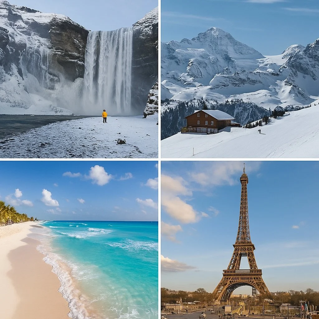 🌍✨ Just wrapped up an incredible week of bookings for our amazing clients! They&rsquo;ll be skiing the Swiss Alps, enjoying a winter wonderland journey through Norway, Iceland, and Denmark, soaking up the sun in Belize and Cancun, and also exploring