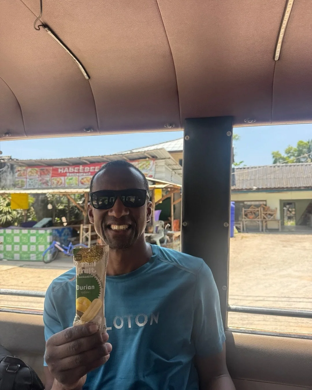 One of the best things about traveling is trying new things.  On our trip earlier this year to Thailand, one of the must try items on our list was Durian (native tropical fruit known for its strong, pungent odor and creamy, custardy flesh). 

Let&rsq