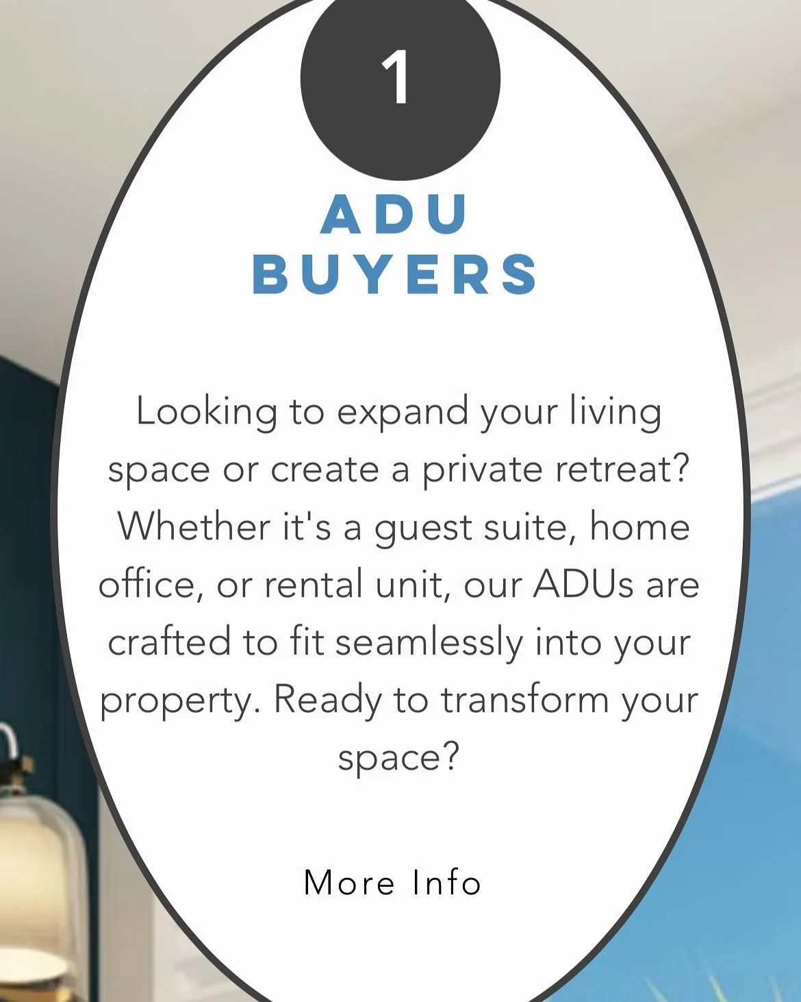 ADUs made easy!

Check out the amazing benefits and features of luxury panelized ADUs. 

Comment the word &quot;faster&quot; and I'll send you the link!

#theaduwizard
#momohomesadus 
#adusmadeeasy