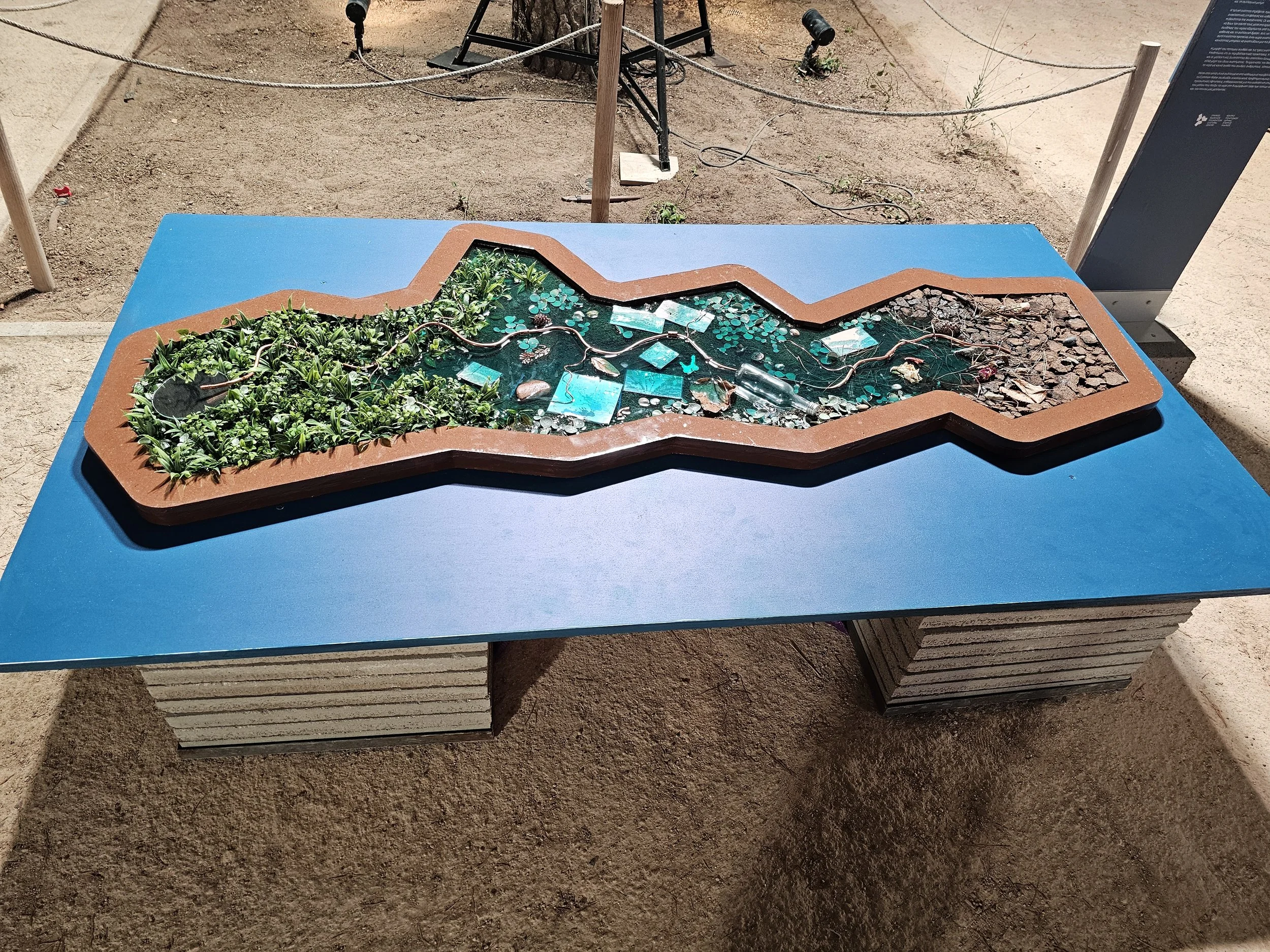 Common Water, 2026 - mixed media, 1.80 m x 70 cm x 5 cm