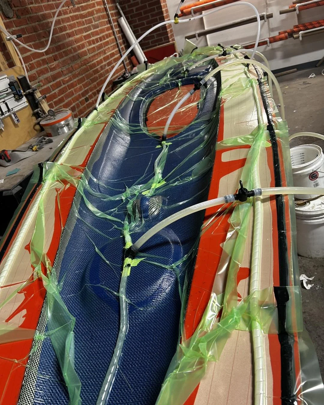 Infusing a Carbon Fiber Sea Kayak