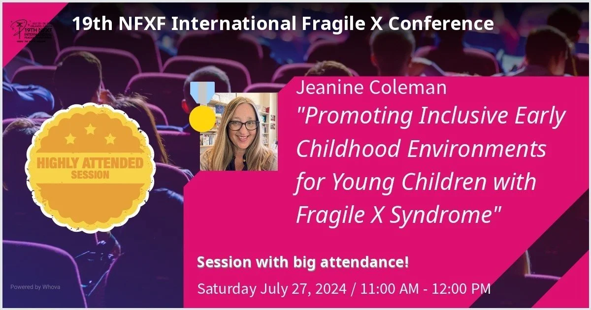 Presentation at the 19th International Fragile X Conference, July 2024