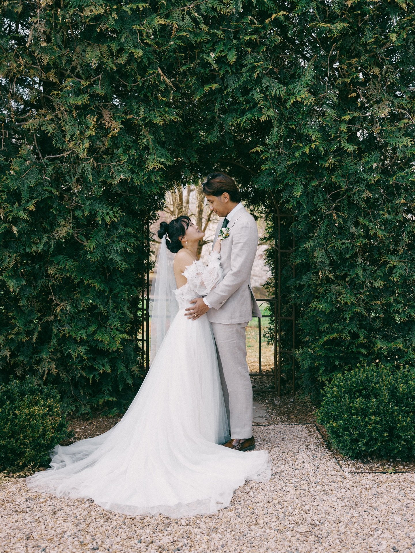 A moment alone for Michelle &amp; Gino post-ceremony 🌿

Venue: @marketatgrelen @grelenweddings 
Planning &amp; Coordination: @fadedpoppy 
Photo: @thelehmancollective 
Catering: @timberpizzaco 
Video: @ryanfeisterfilms 
Transportation: @centralvirgin