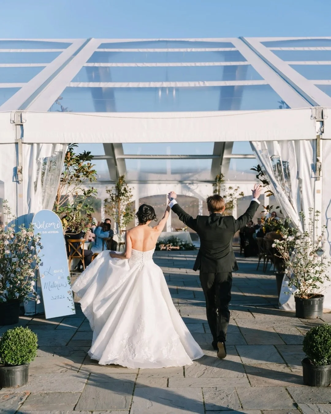 A reception for the books. Cheers to The Romanos 🥂