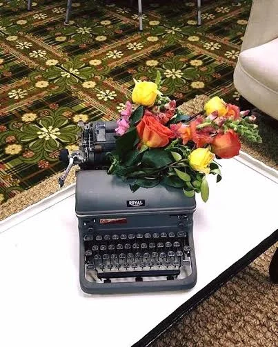 Our Vintage Royal Typewriter used at The Pretty in Pink Foundation Walk of Champions Gala