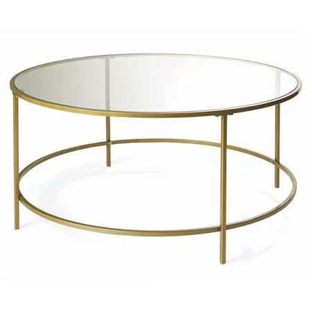 Gold & Glass Coffee Table (2)