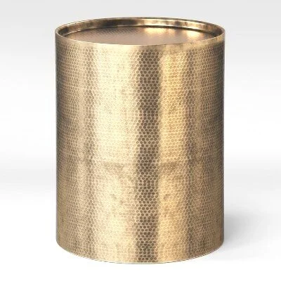 Gold Drum End Table (2)