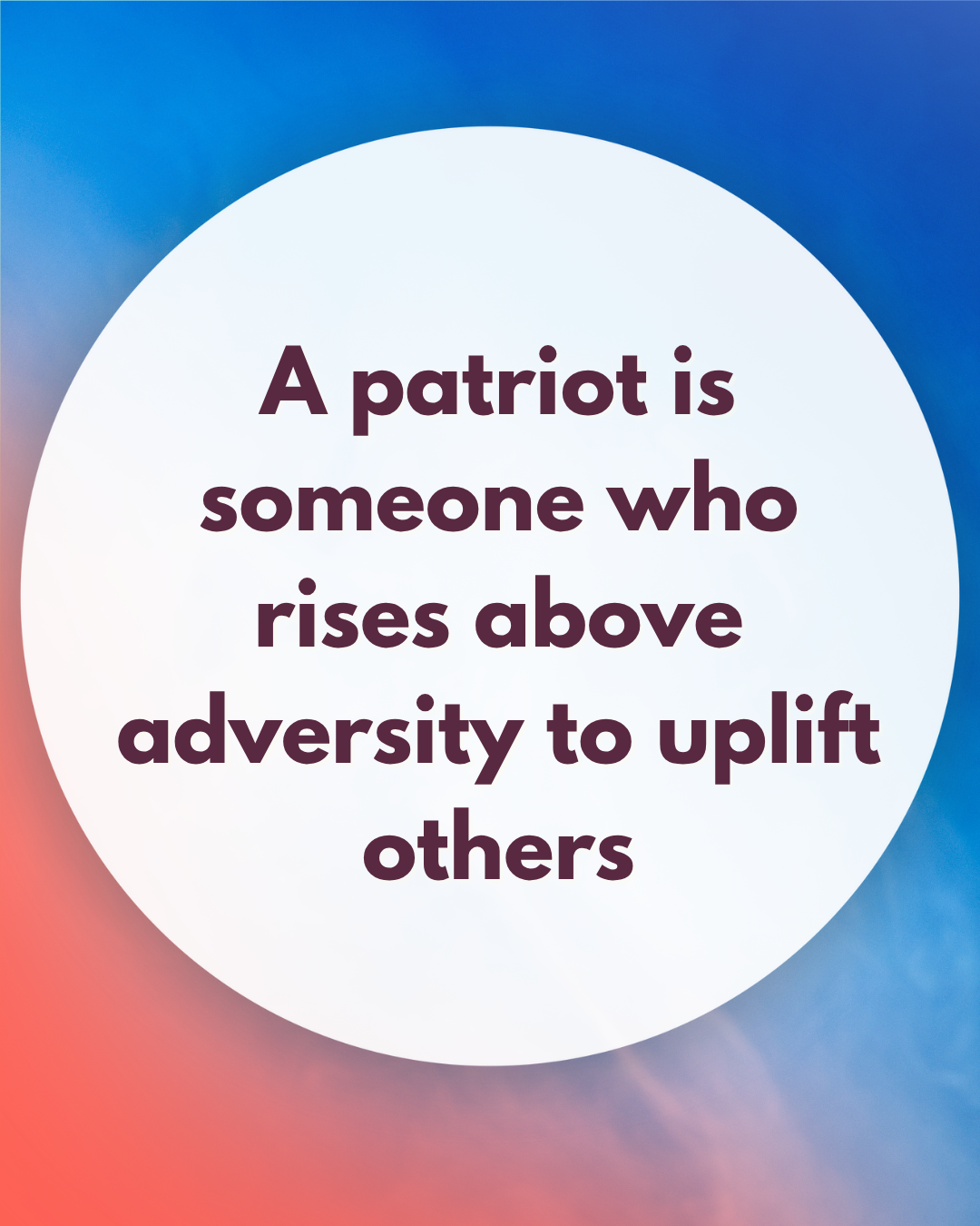 What Does True Patriotism Look Like?
