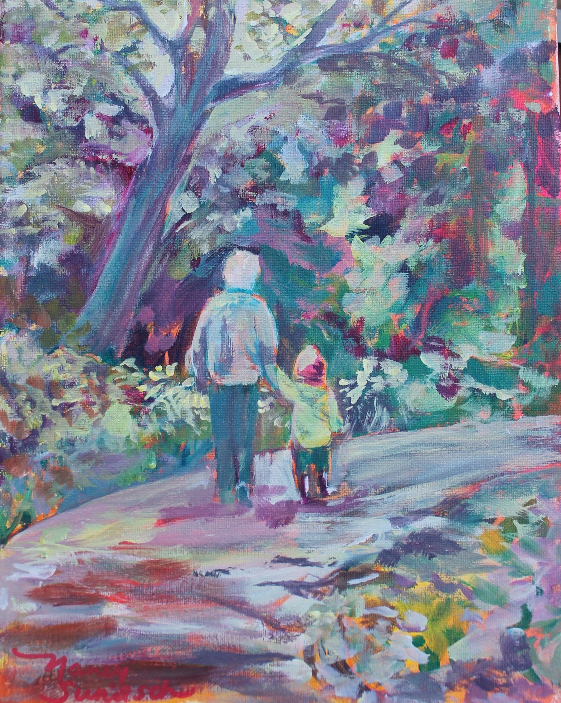 Everything is New, 2026.  Acrylic on Canvas, 11 x 14"