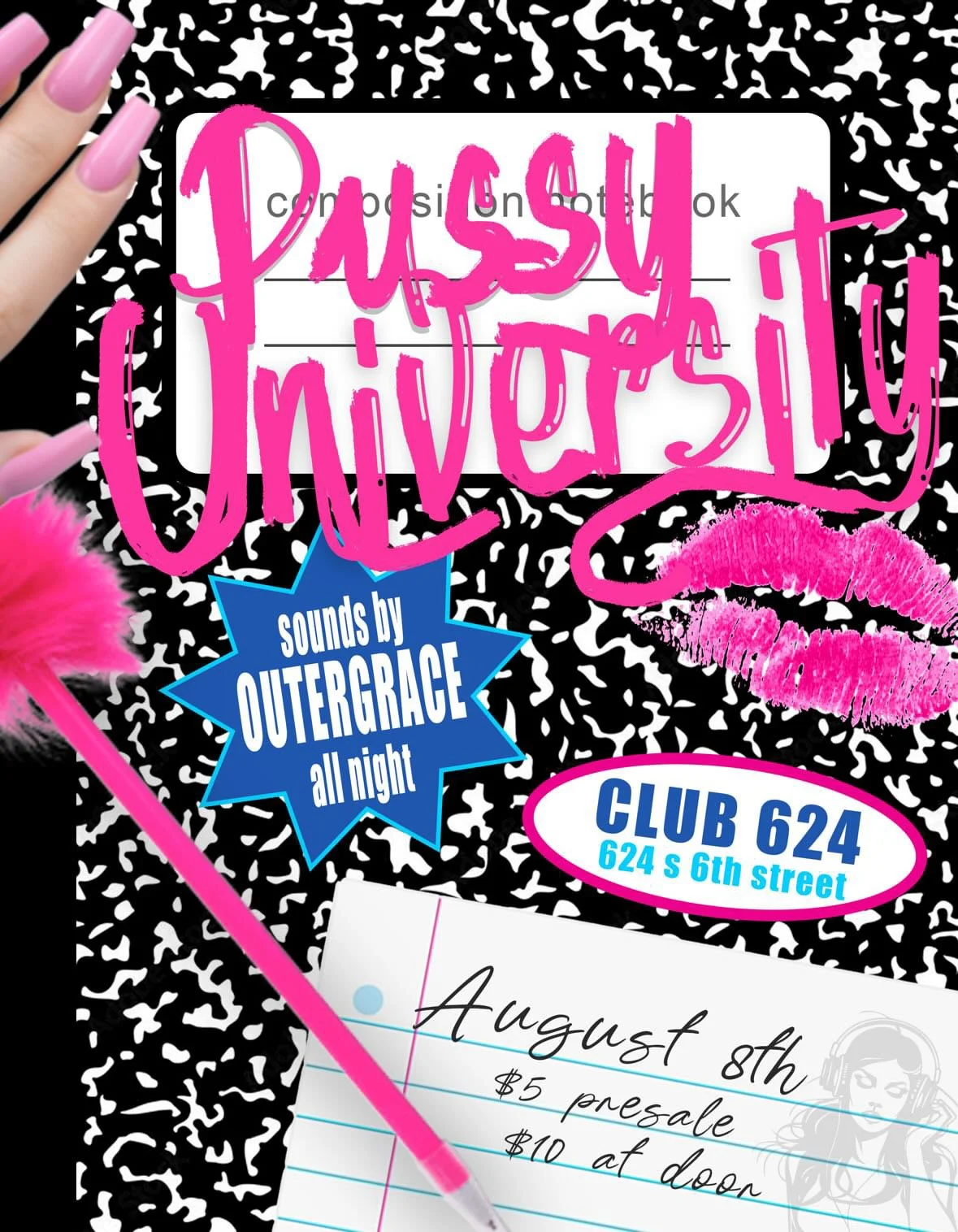 Pussy University: Sounds by Outergrace all night