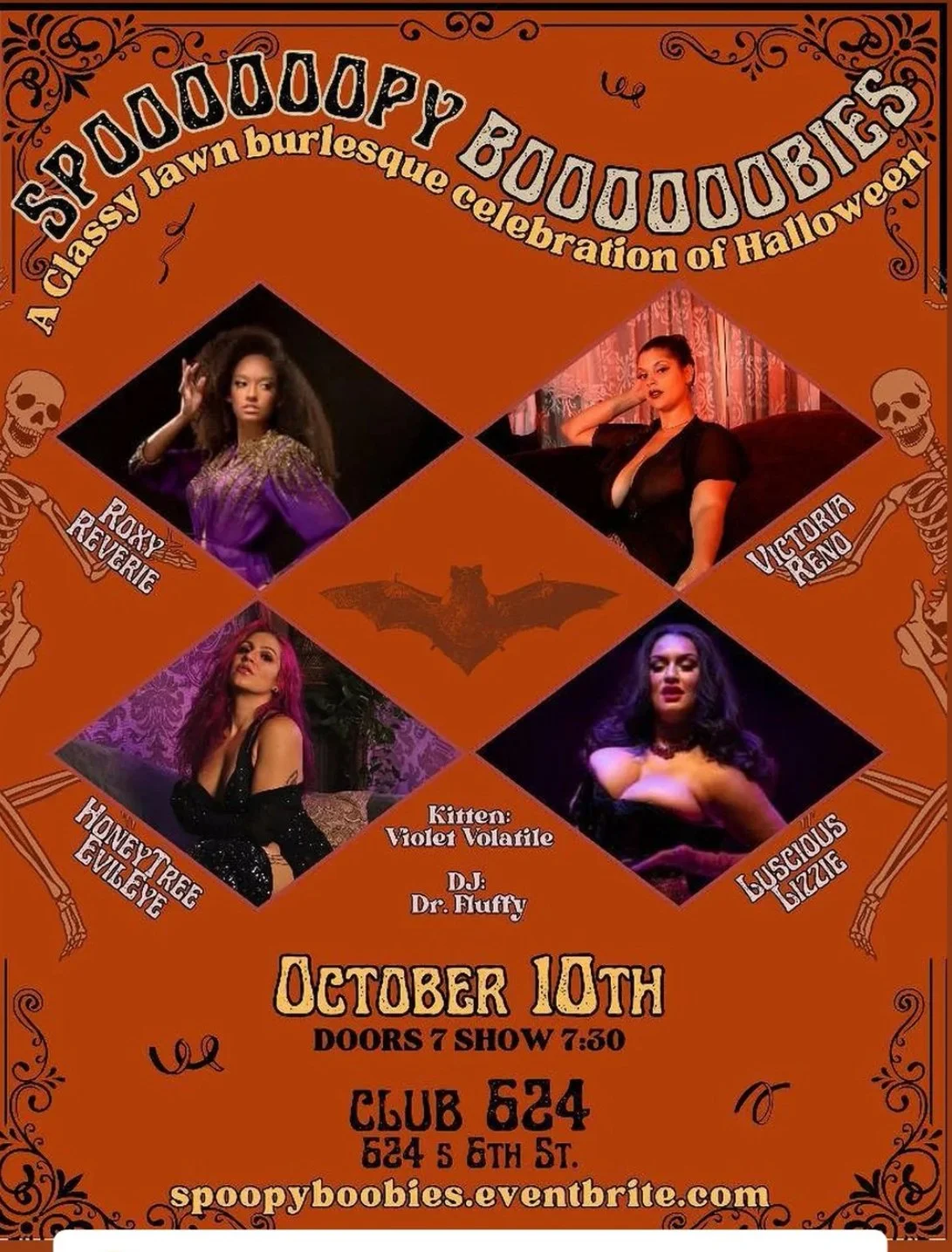Spoo00oopy Boo00oobies: a Classy Jawn burlesque celebration of Halloween