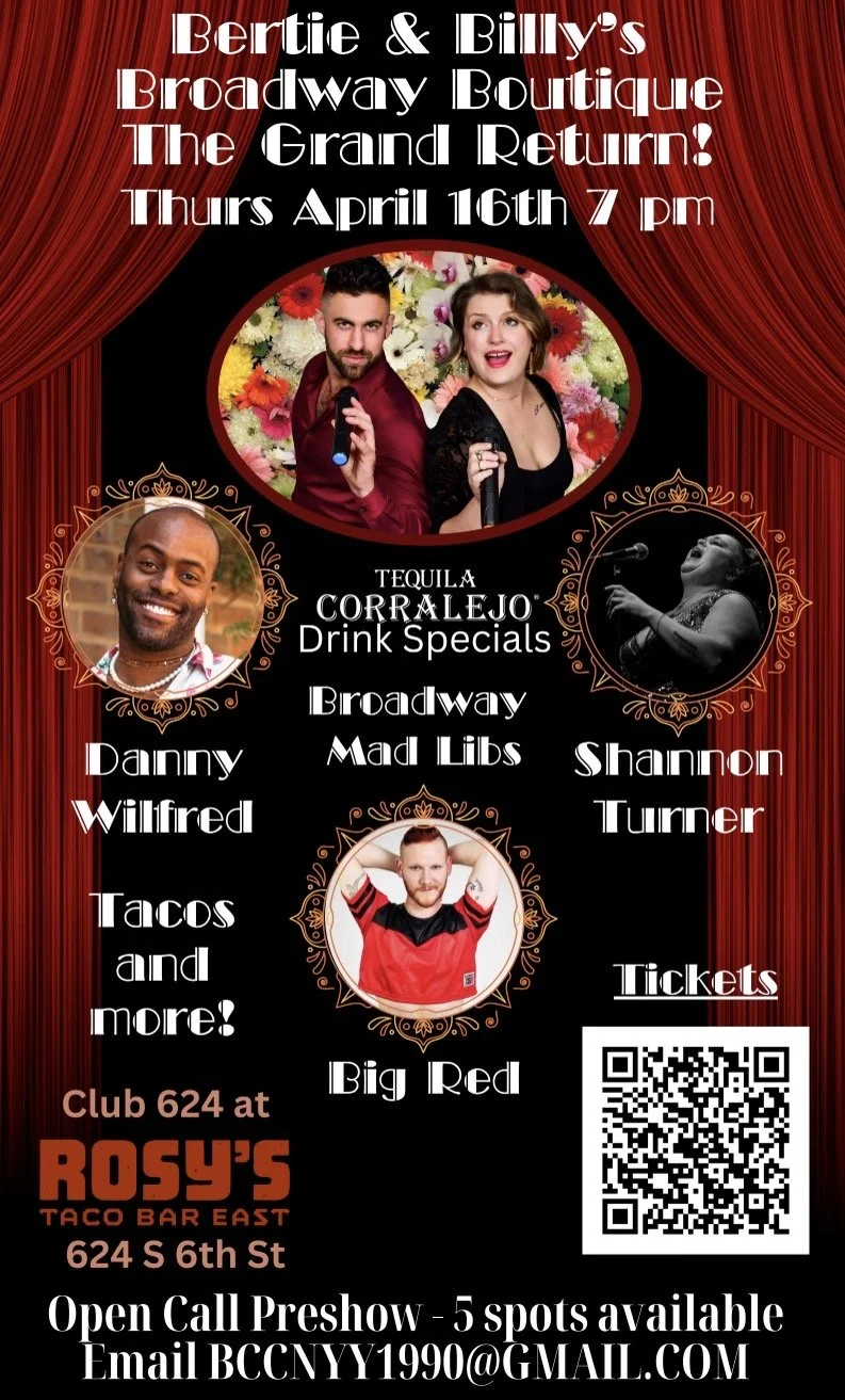 Bertie & Billy's Broadway Boutique: The Grand Return!