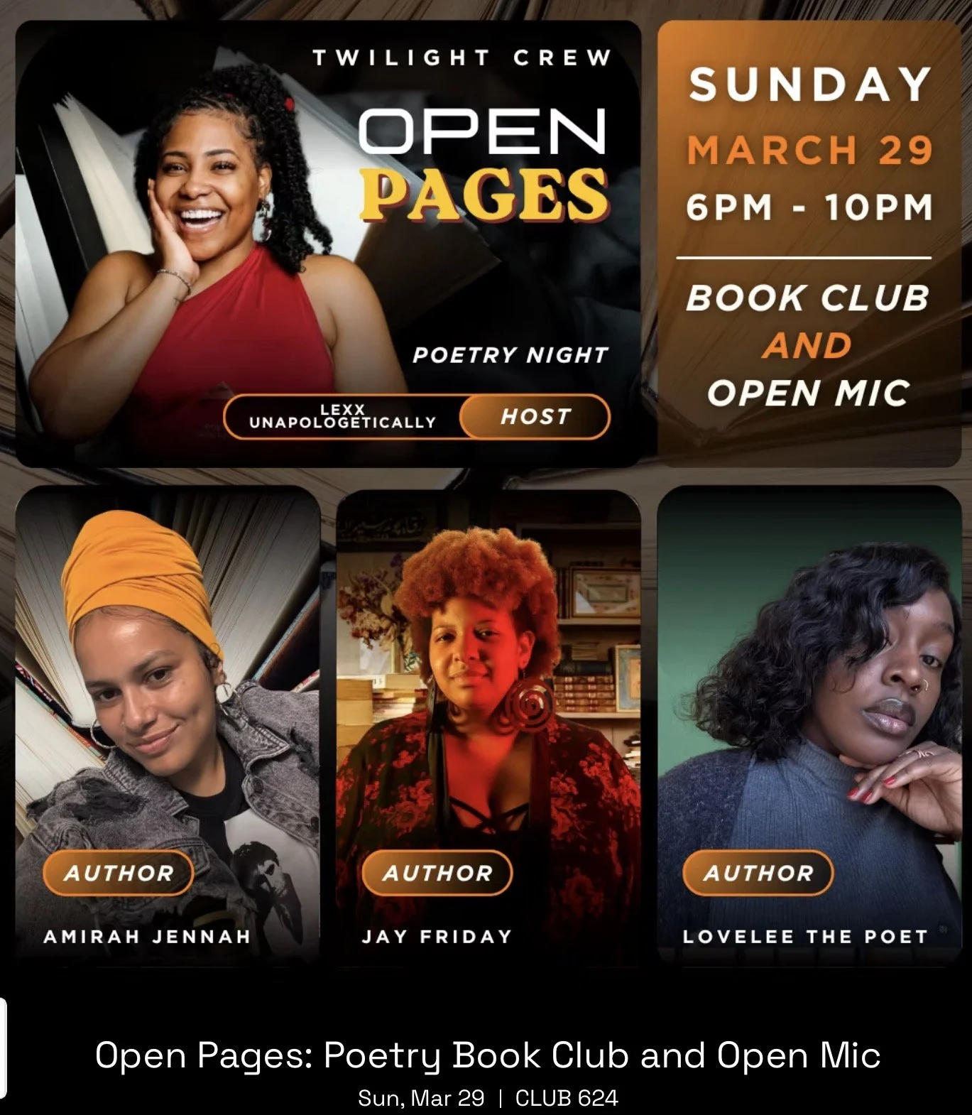 Open Pages: Poetry Book Club and Open Mic