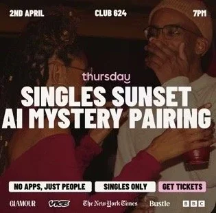 Thursday | Singles Sunset AI Mystery Pairing