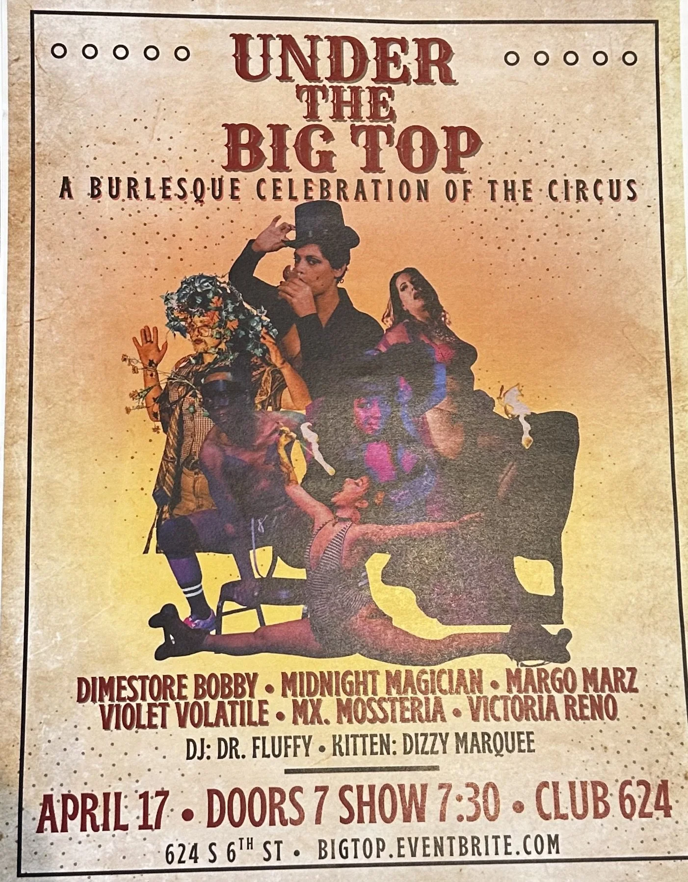 Under the Big Top: A Burlesque Celebration of the Circus
