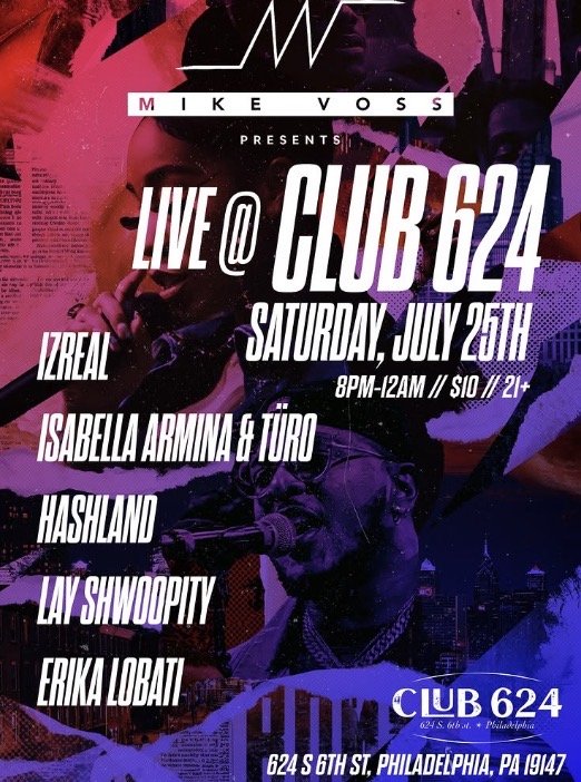 SOULFUL SHOWCASE - Saturday, July 25 at 8:00 PM at Club 624 in Bella Vista, Philadelphia