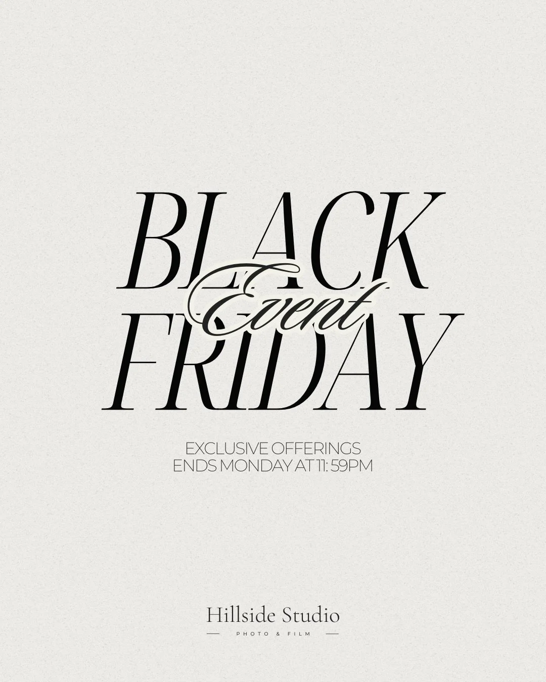 Not everything worth remembering waits for the new year.

For the couples choosing legacy over trends. For the brands who understand that presence is power. For the moments that deserve to outlive the timeline they&rsquo;re posted on.

The Hillside S