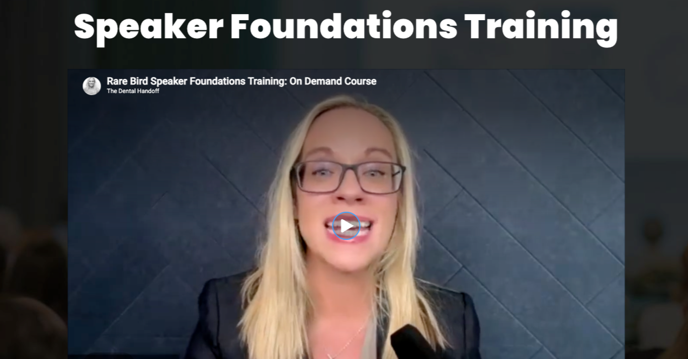 Speaker Foundations Training