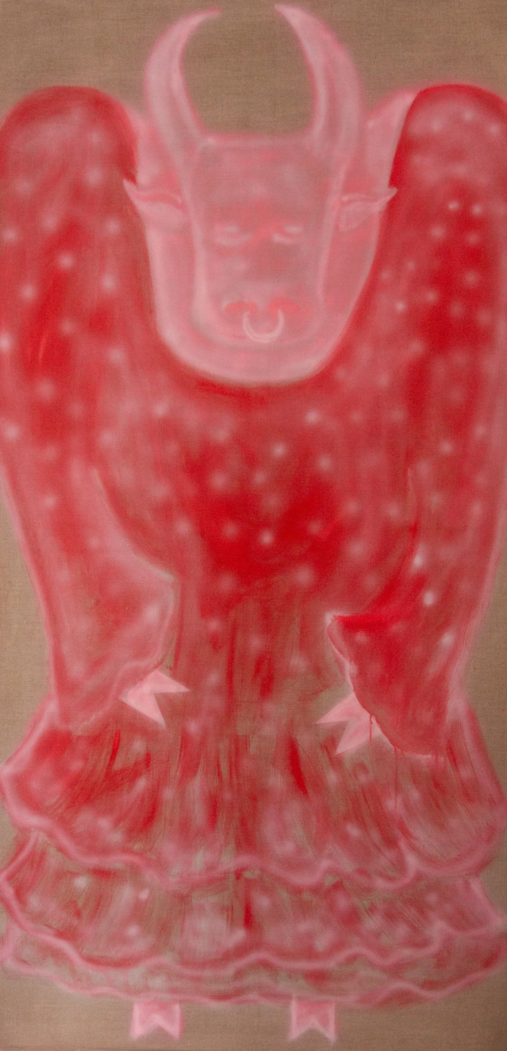 PINK BULL PRINT 29x14