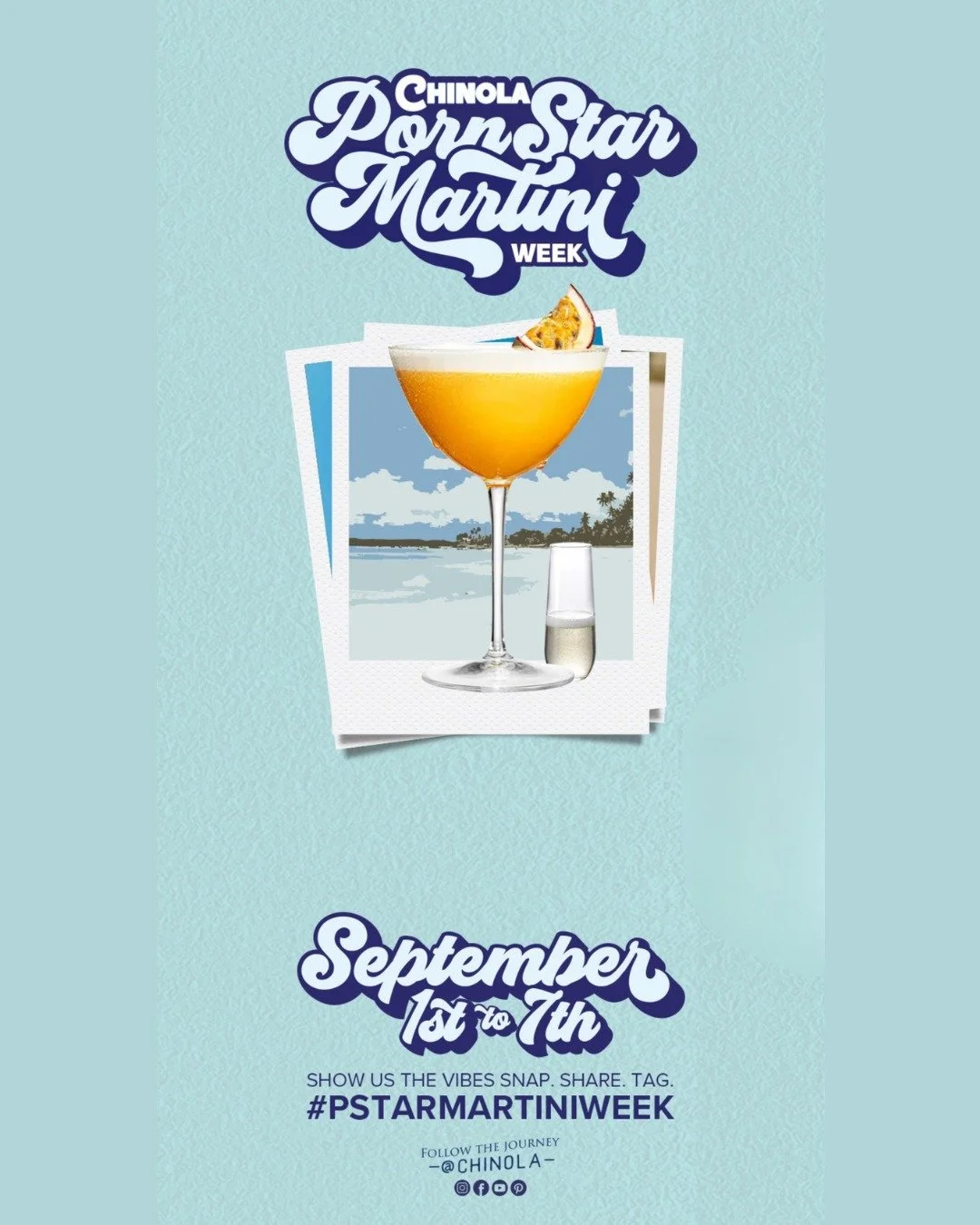 @chinola Porn Star Martini Week starts today! 
#pstarmartiniweek