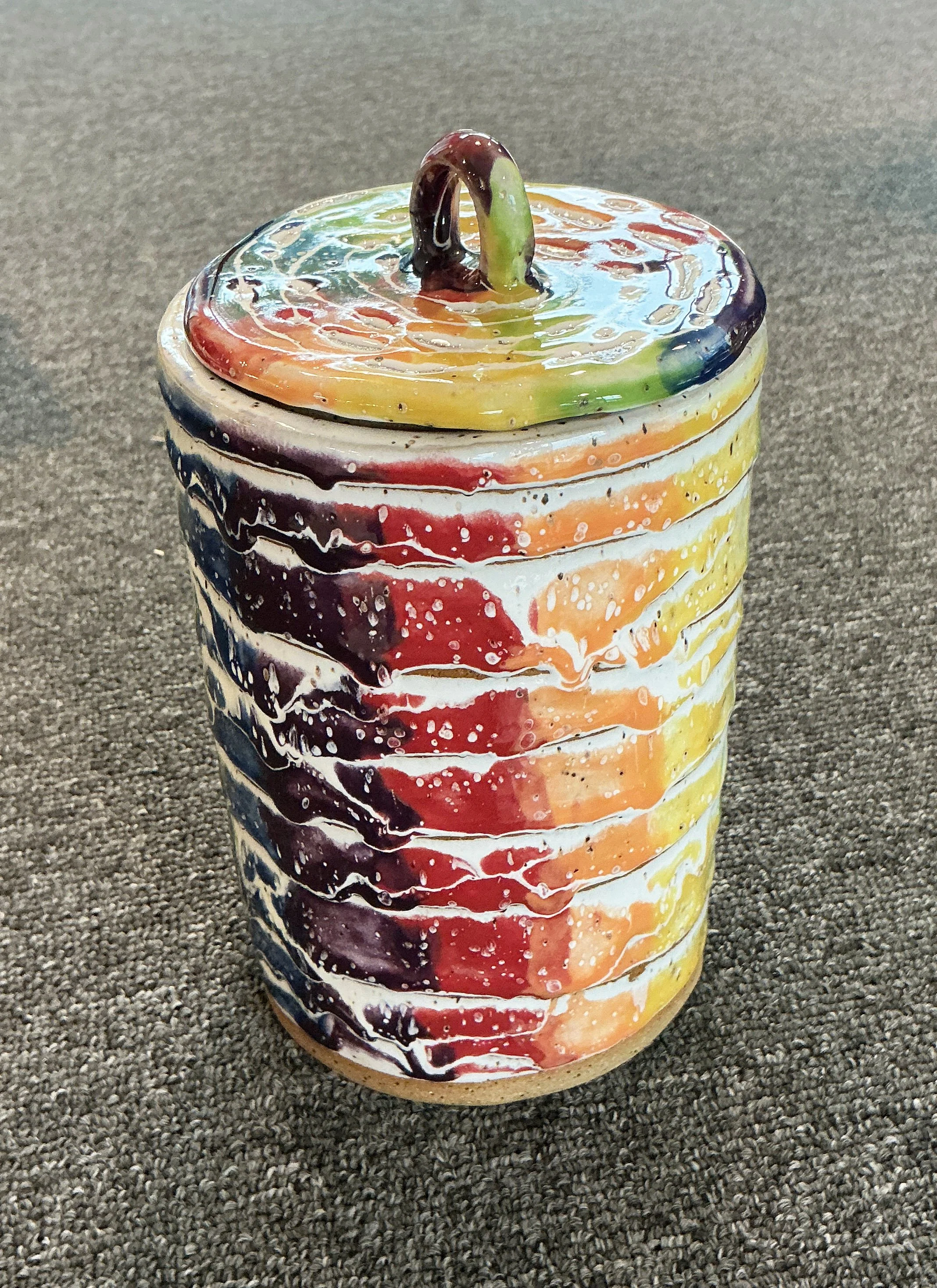 Martha Sink - Rainbow Snow Treasure Pot.jpg