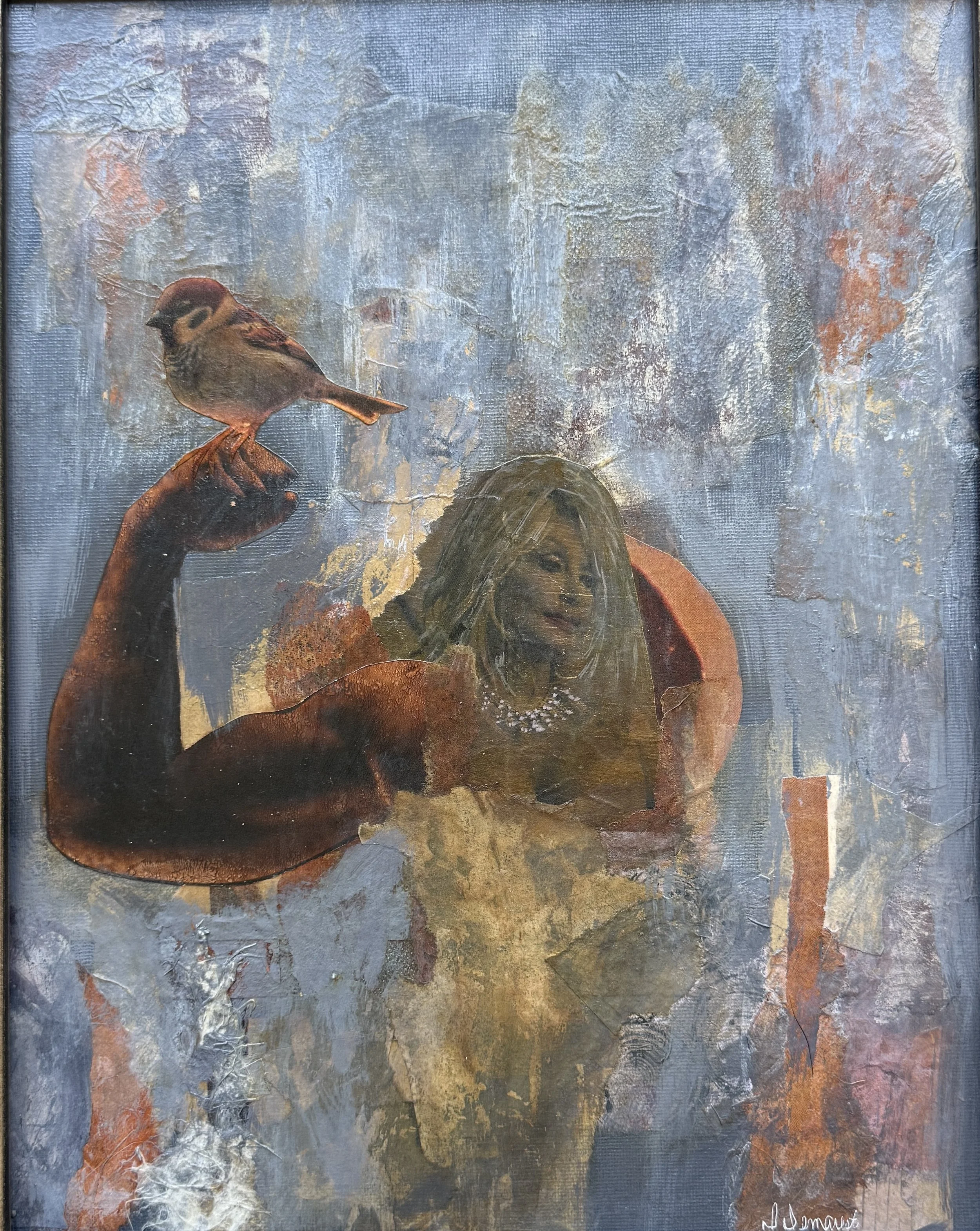 Darlene-Demarest-Little Sparrow-Mixed Media Collage .jpg