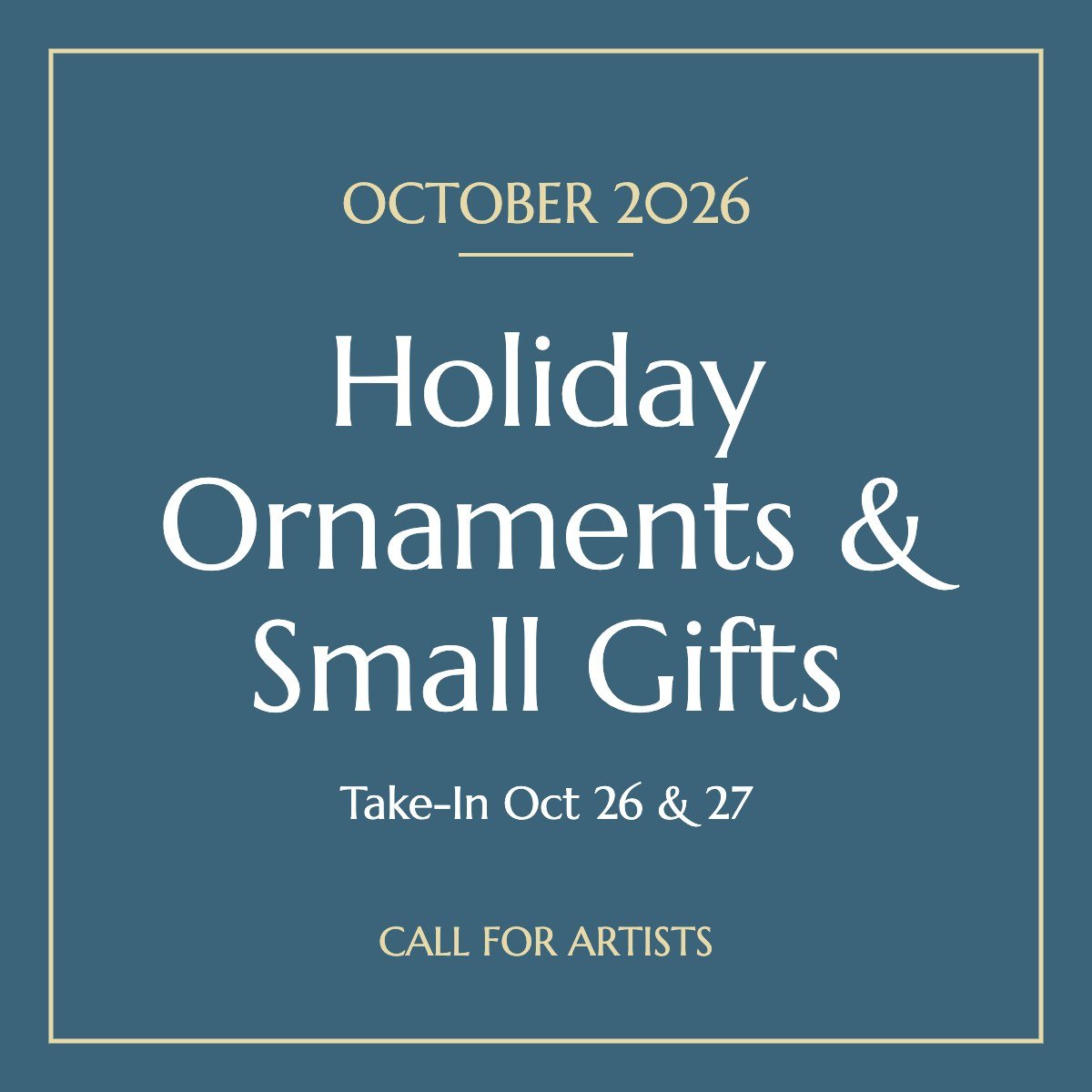 Holiday Ornaments &amp; Small Gifts | October 2026