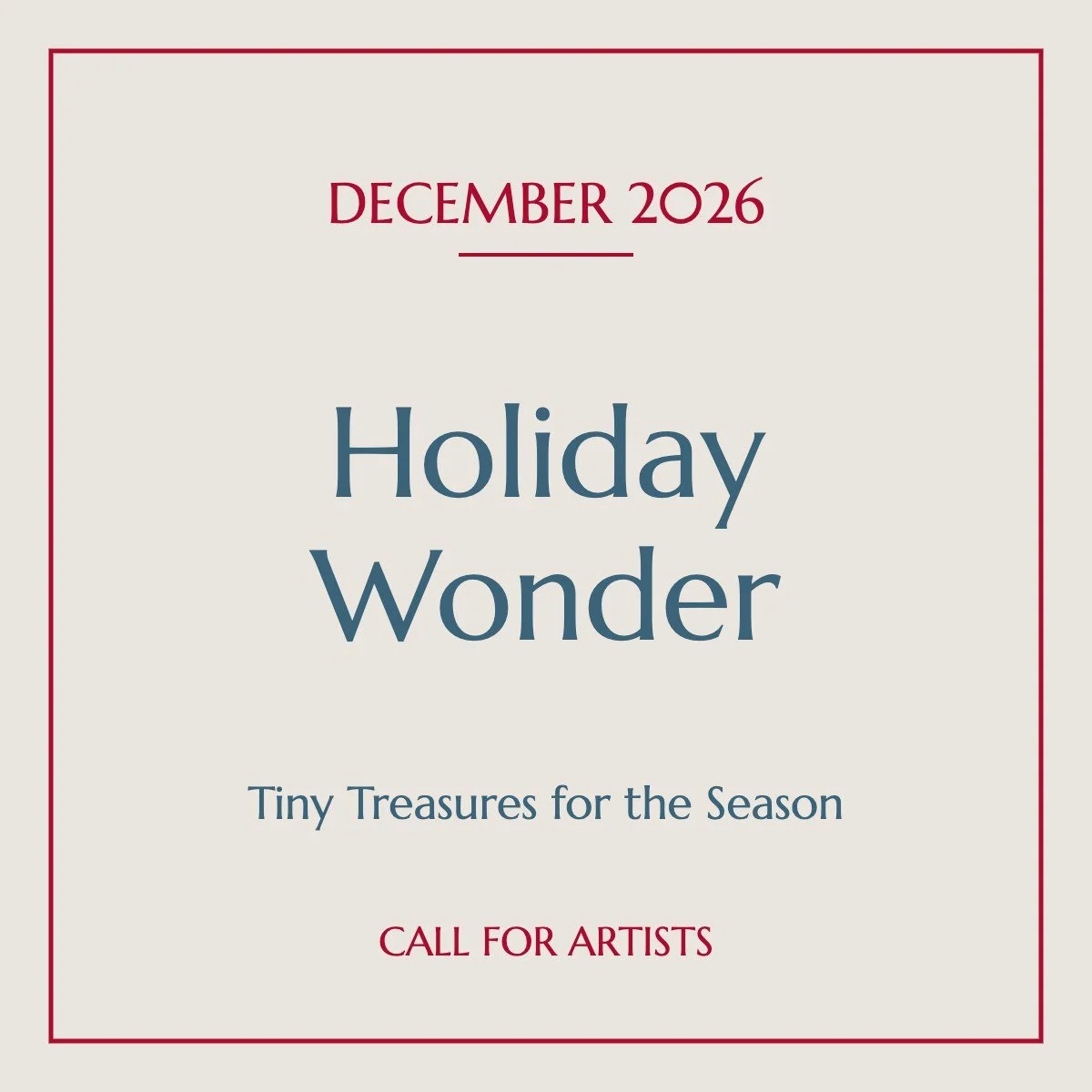 Holiday Wonder | December 2026