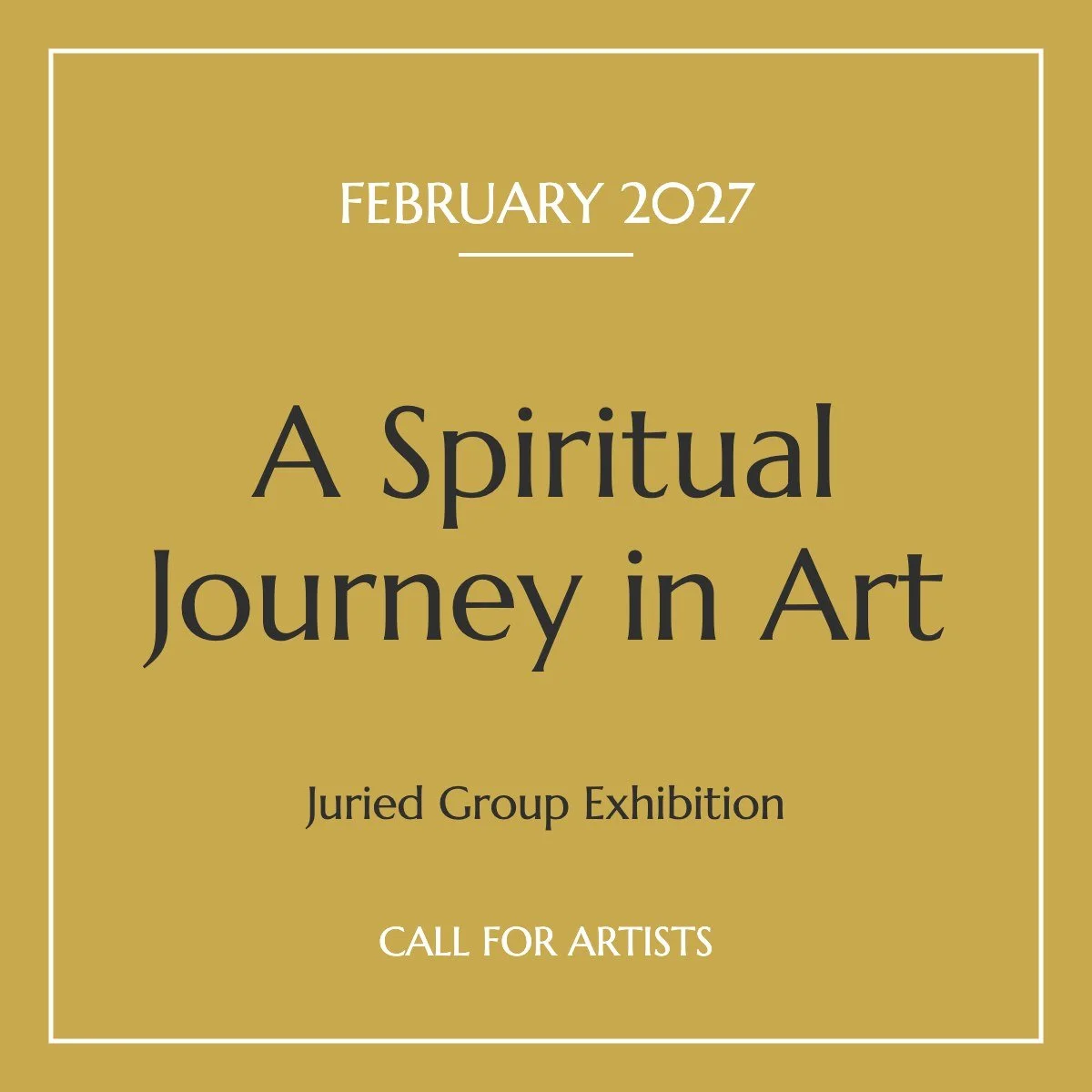 A Spiritual Journey in Art | February 2027