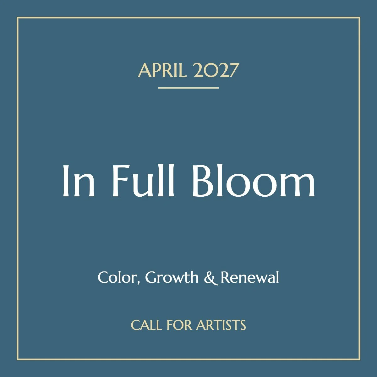 In Full Bloom | April 2027