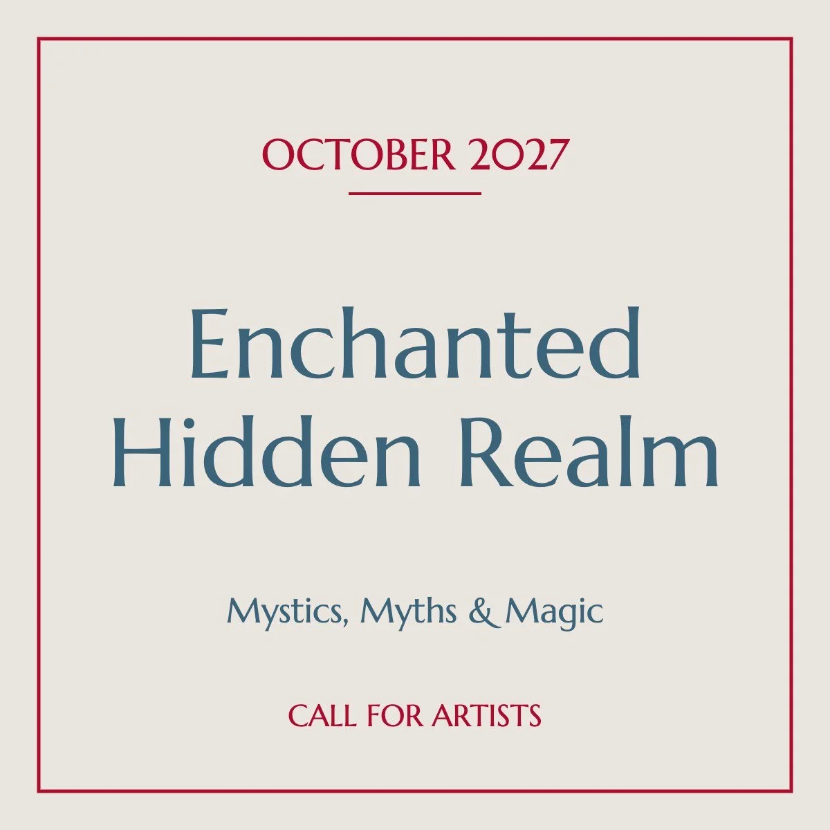 Enchanted Hidden Realm | October 2027