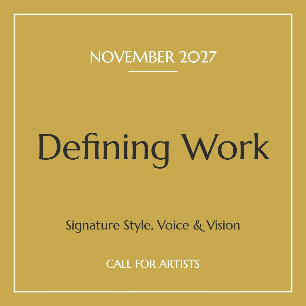 Defining Work | November 2027
