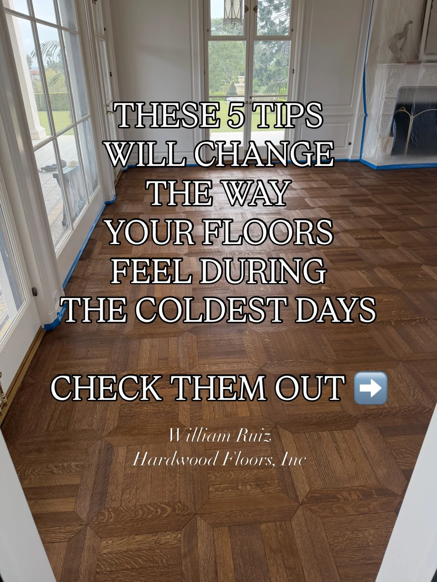 Here are five effective ways to keep your hardwood floors warm during very cold temperatures 🧊🥶

1. Add Area Rugs with Proper Padding 🧦
Placing area rugs over hardwood floors helps insulate against cold air rising from the subfloor. 

2. Install R