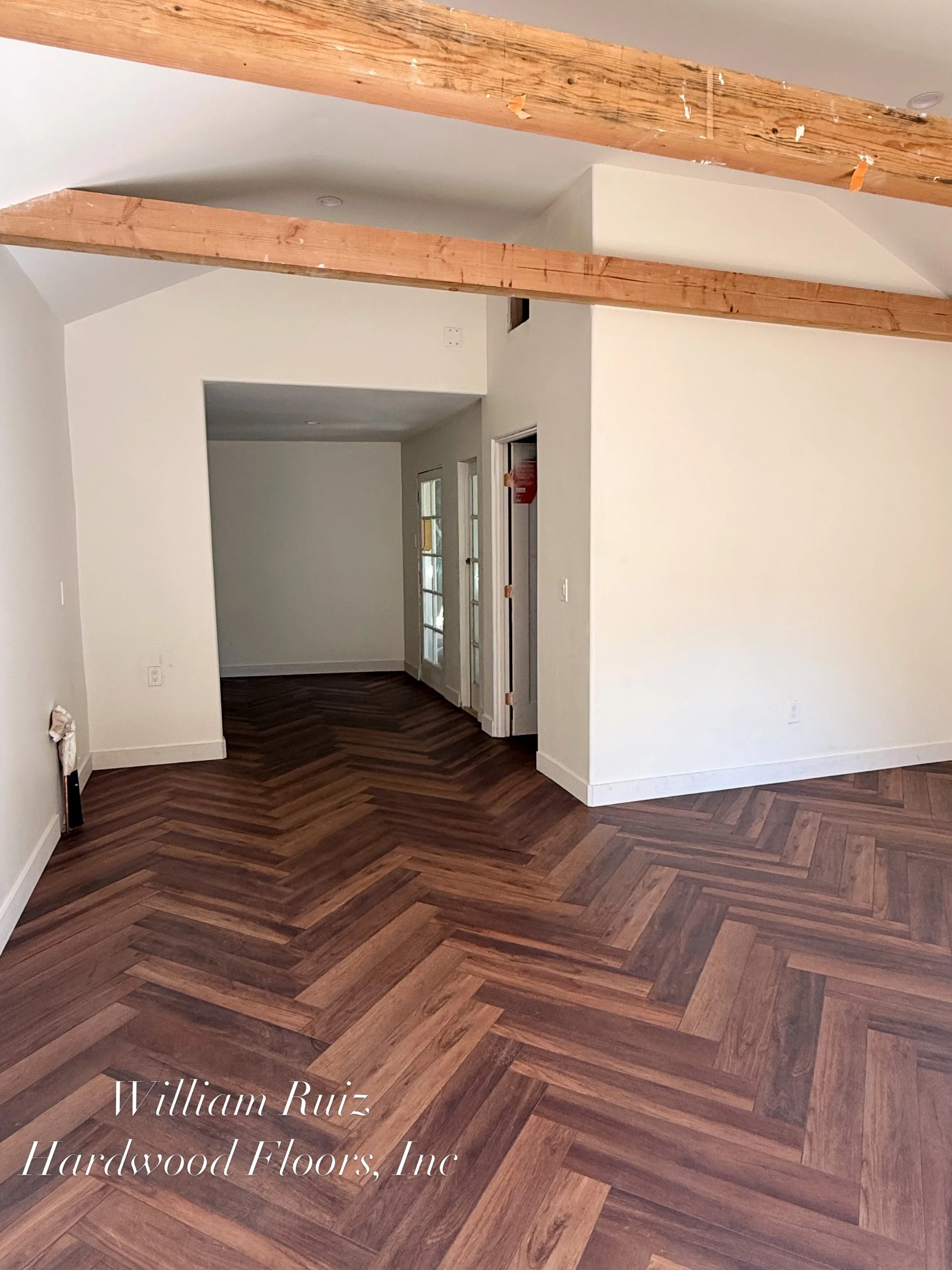 Herringbone install looking flawless in Beverly Hills. 
Lux Flooring laminate floor in Buffalo.

Would you choose this rich Buffalo color for your home? Tell us where you&rsquo;d install it&mdash;living room, bedroom, or throughout the entire house! 