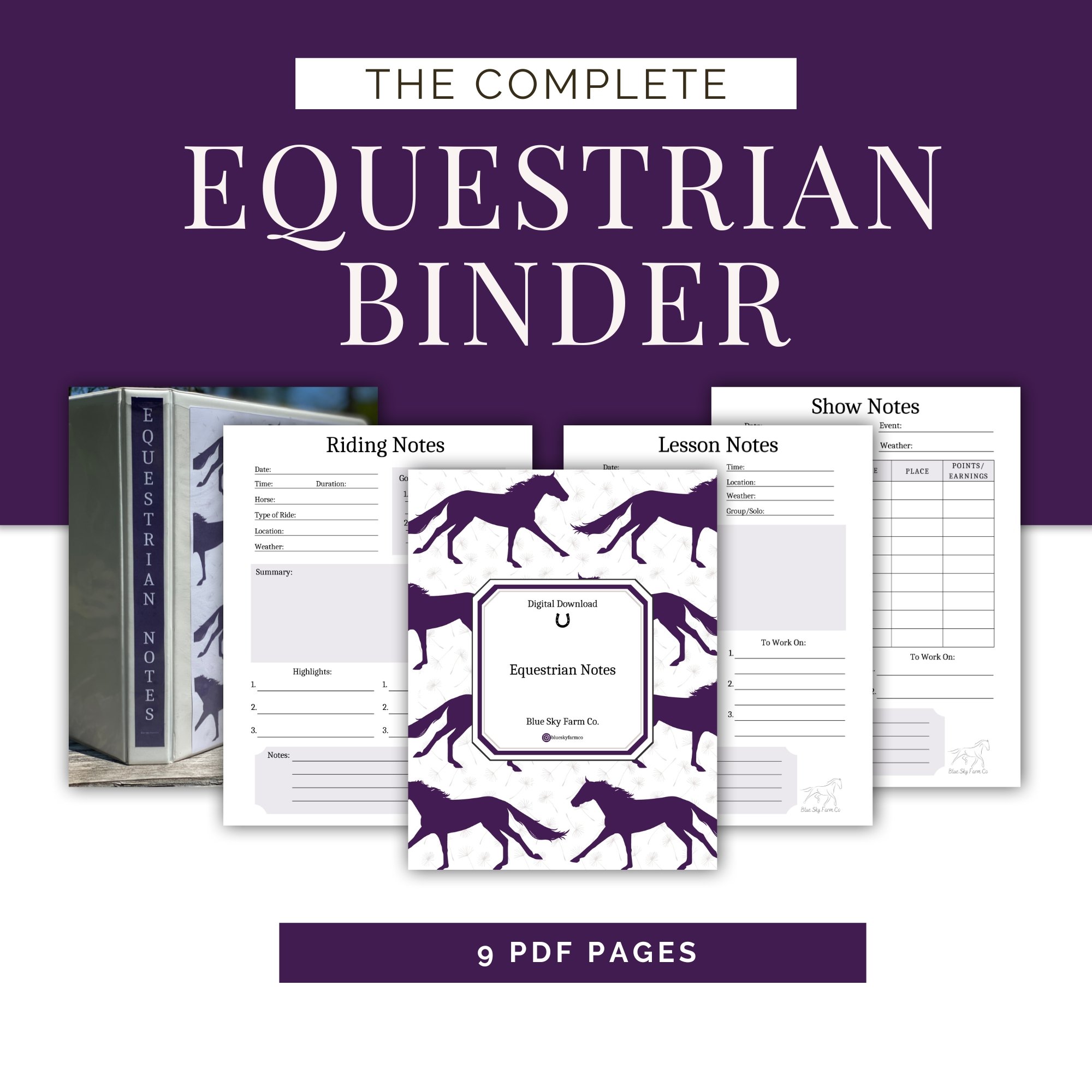 Equestrian Binder | Daydreams