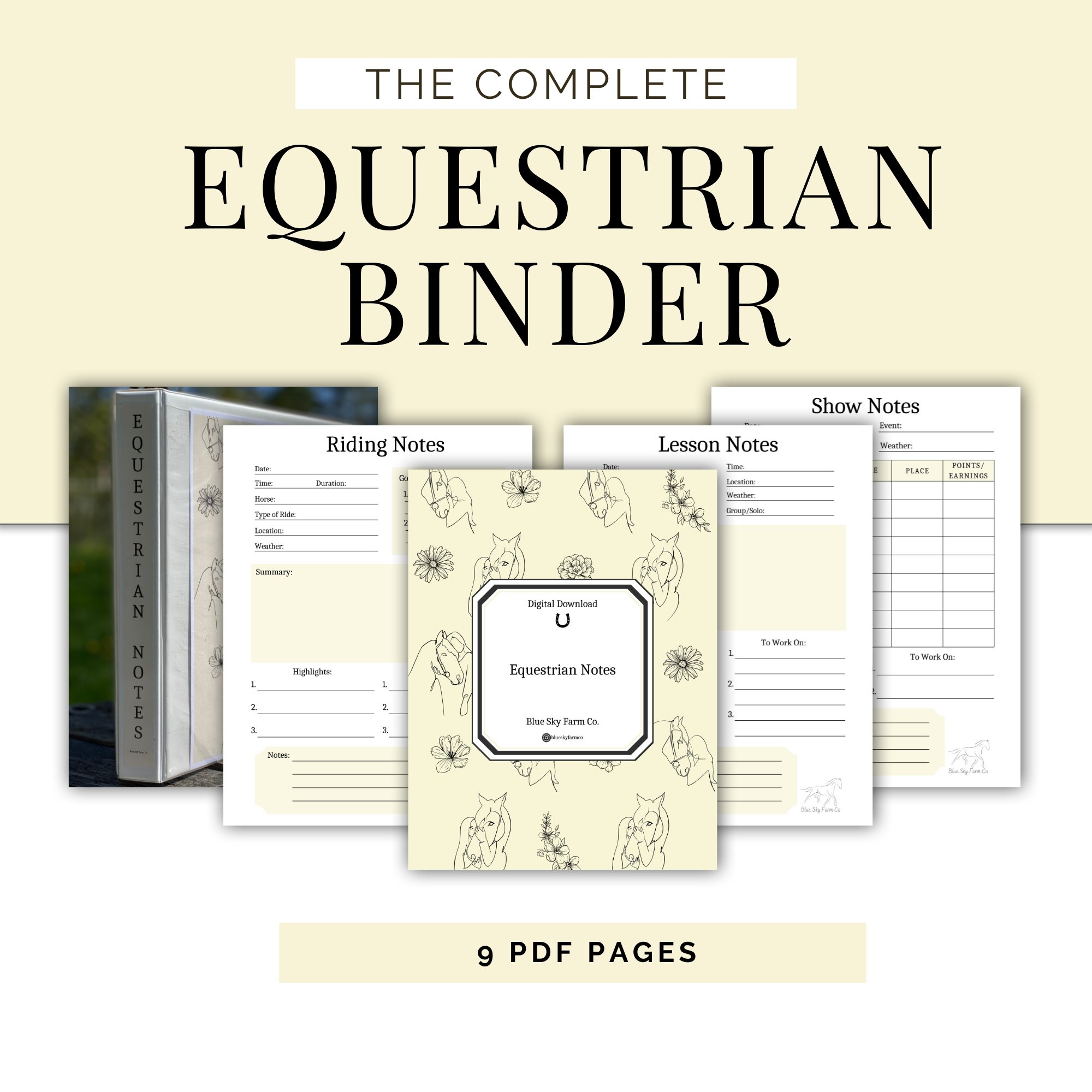Equestrian Binder | Forever Love