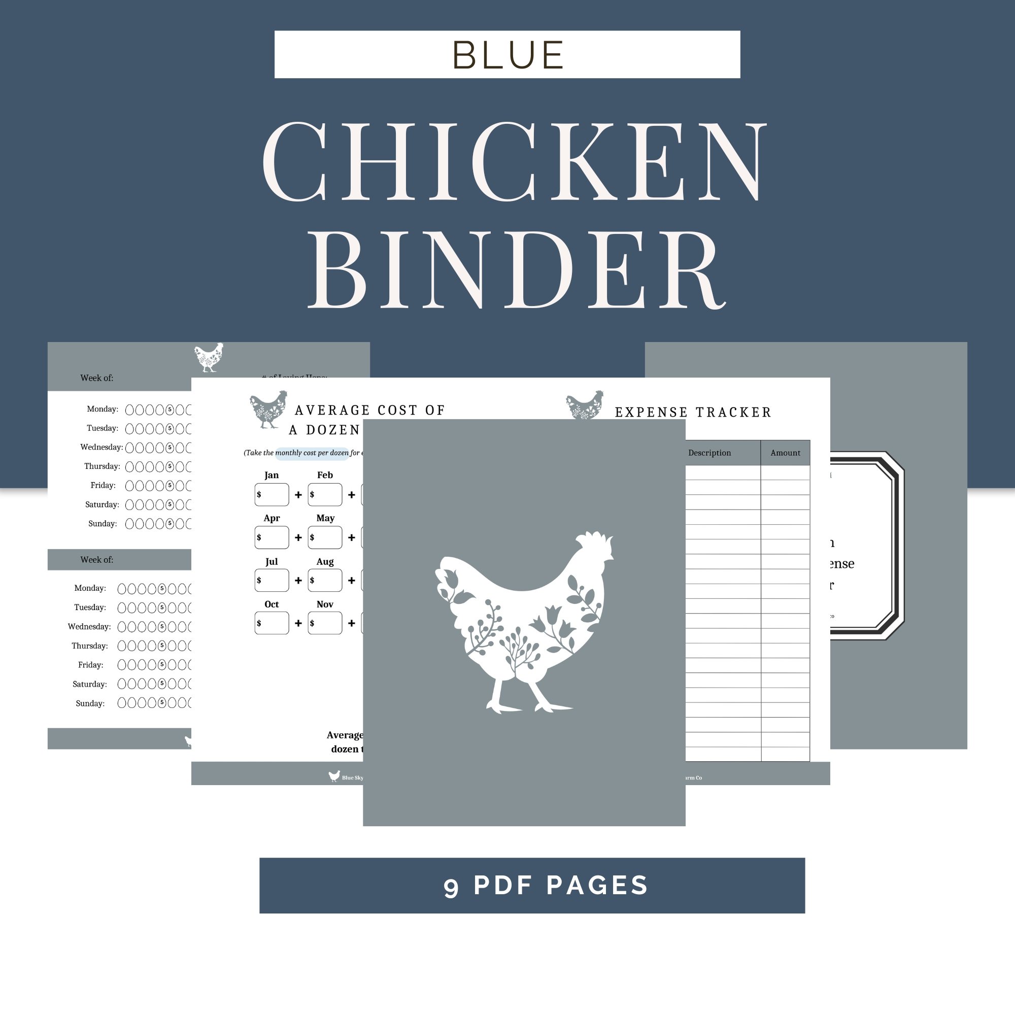 Chicken Binder | Blue