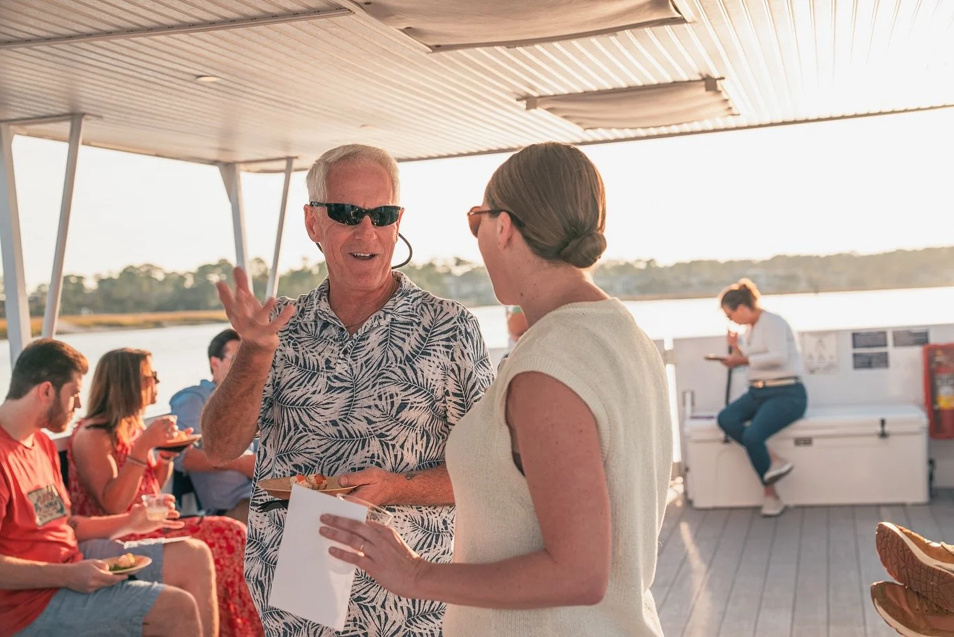 A wine cruise so good, we had to talk about it again 🍷

Still obsessed with these pairings, and may or may not be craving a round two&hellip; 🤤

#hiltonhead #southcarolina #hhi #winecruise #sunsetcruise #winepairing #travel #vacation