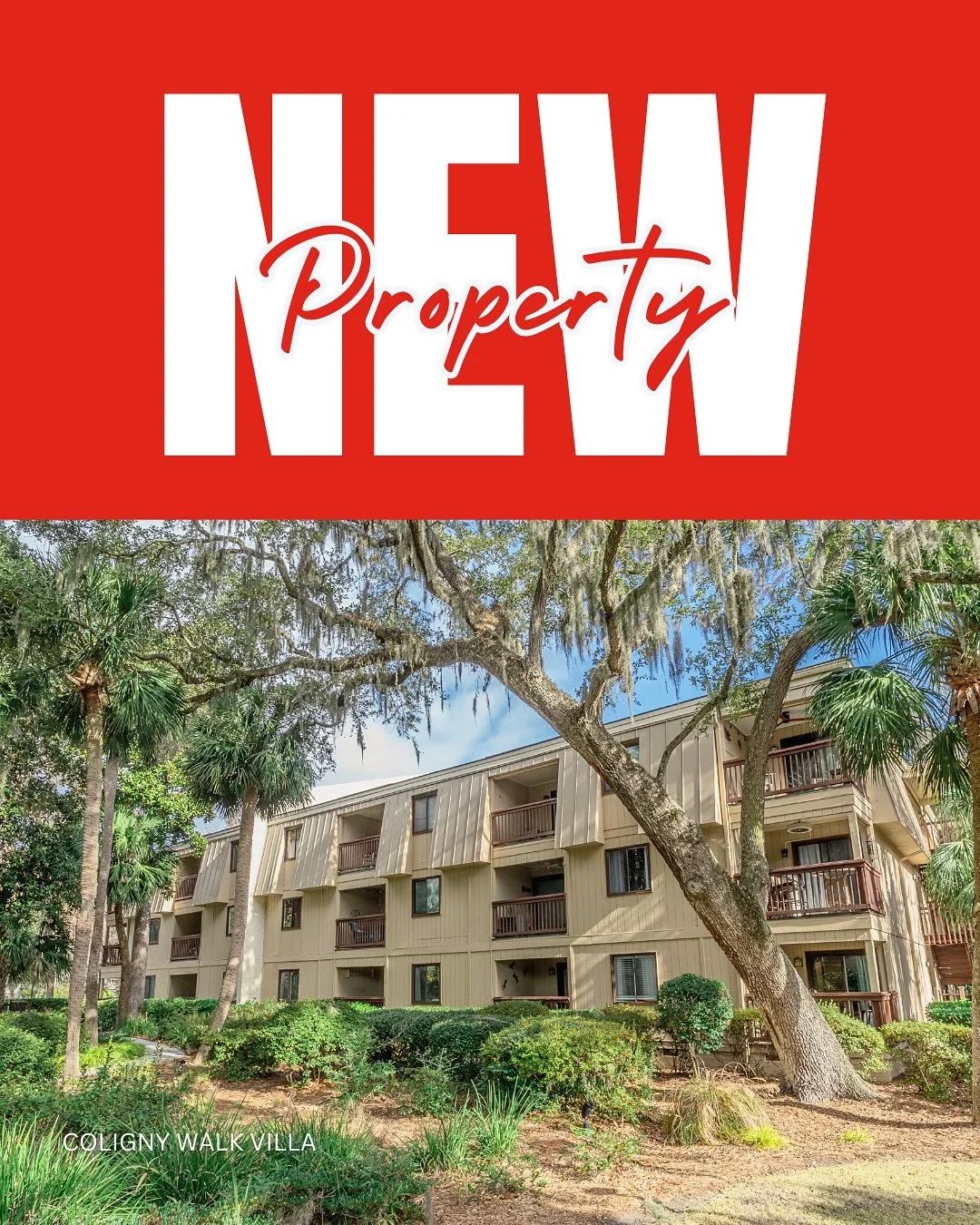 Location = everything! 
Meet our newest Sands Village villa &mdash; right in the heart of Coligny plaza &amp; beach 🏖️

2 bedrooms &bull; 1 bathroom &bull; sleeps up to 4 🏠

#hiltonhead #hhi #southcarolina #hiltonheadisland #vacation #rentalpropert