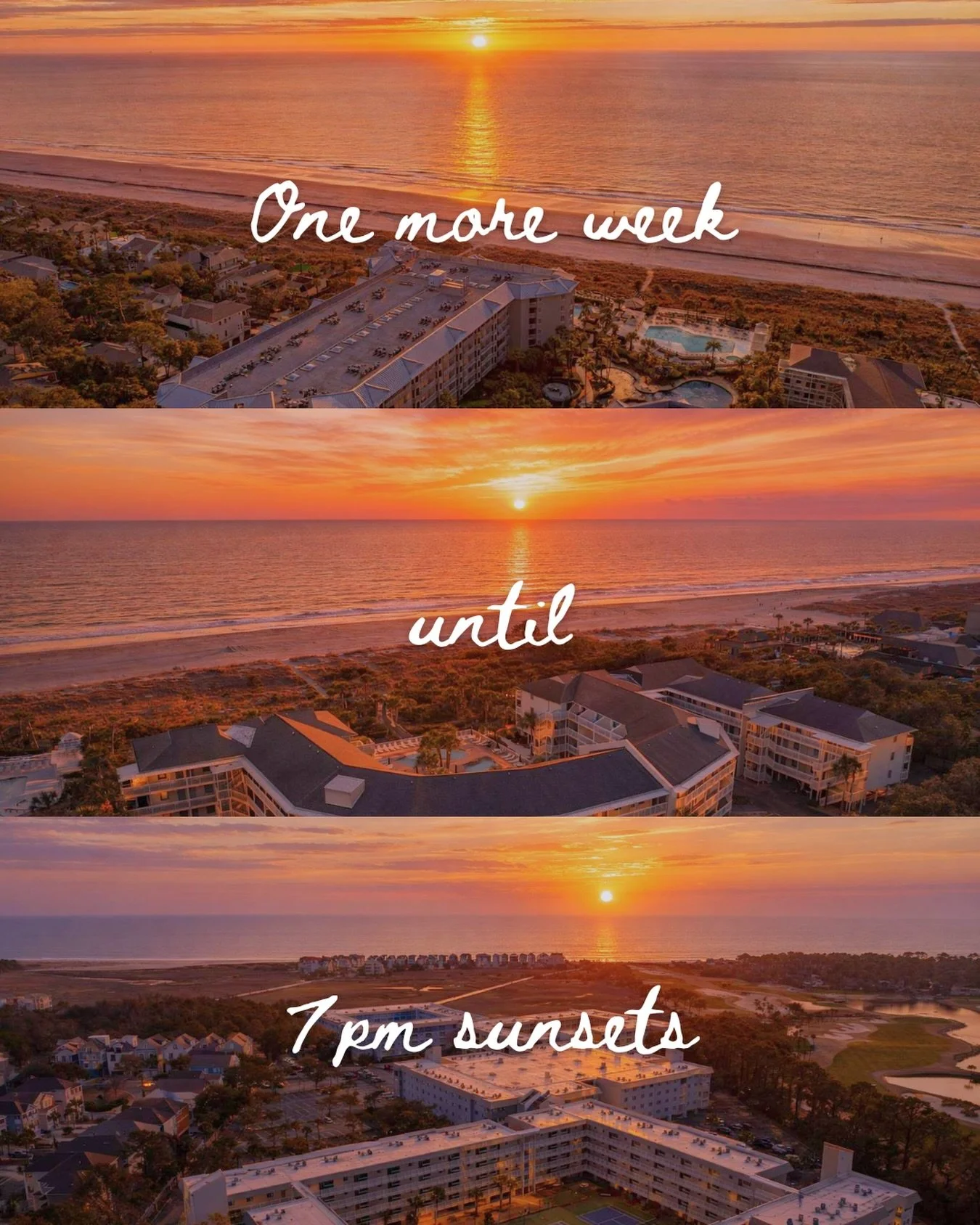 One more week until long summer evenings 🌅
The best time of the year is almost here.

#hiltonhead #summer #sunsets #travel #vacation