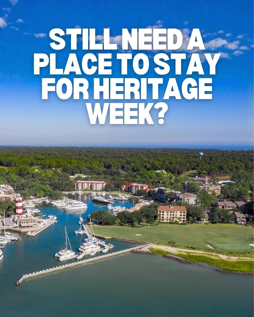 LAST MINUTE OPENING! ⛳️
Your Heritage week plans just fell into place&hellip;

Sea Pines. Harbour Town. DM us before it&rsquo;s gone!

#hiltonhead #seapines #heritageweek #rbcheritage #airbnb