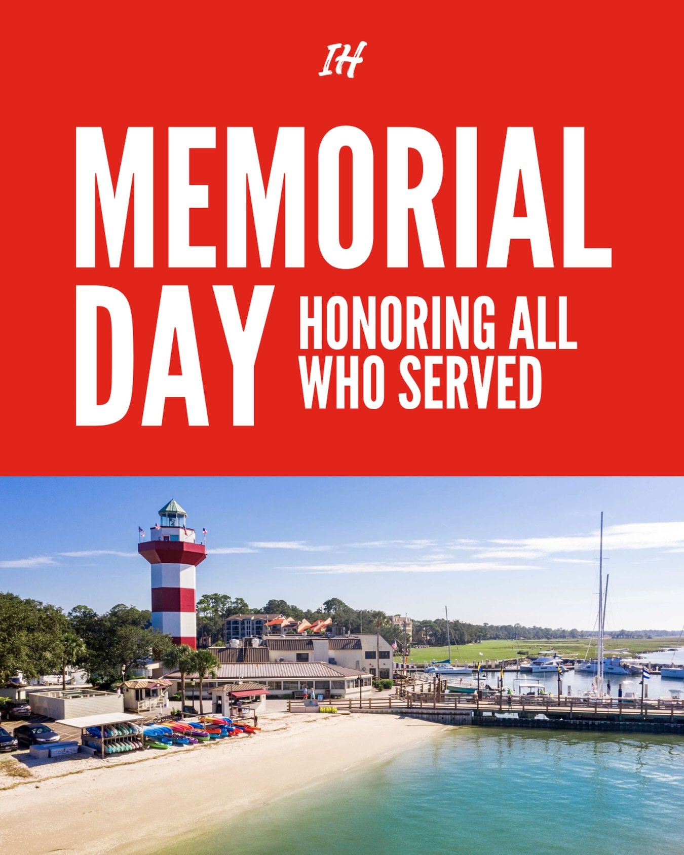 Long weekends, beach days, family time, and memories on Hilton Head >

Wishing everyone a safe and happy Memorial Day from all of us at Island Head Rentals! ❤️🤍💙