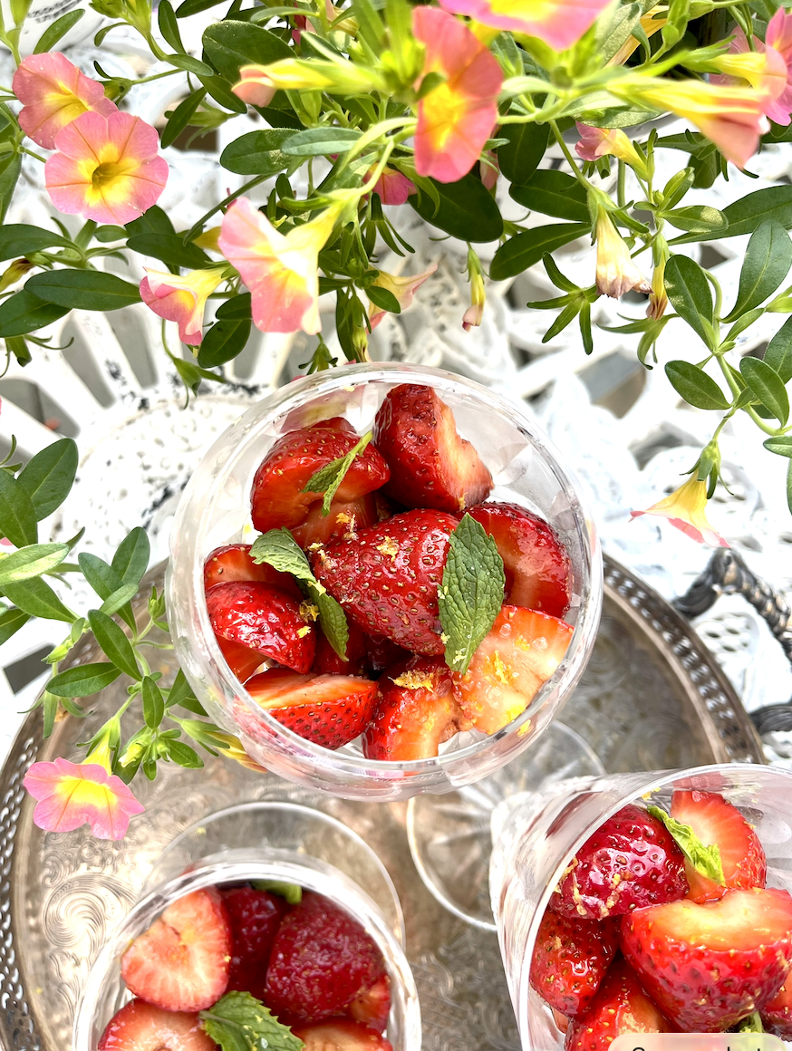 Macerated strawberries are an easy, no-cook summer dessert.
