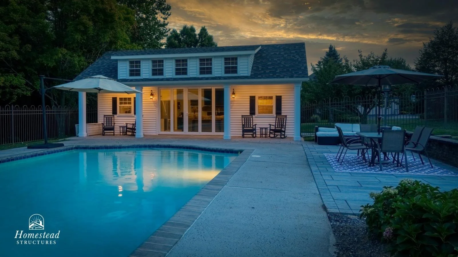 22x34 Custom A-Frame Pool House