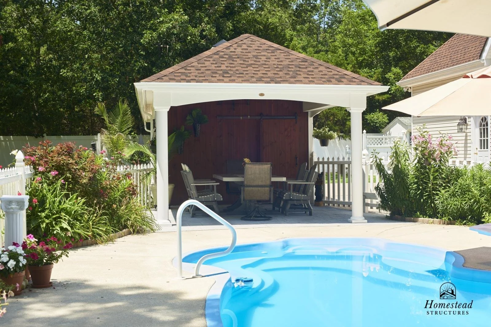 12x24 double-sided Custom Avalon Pool House