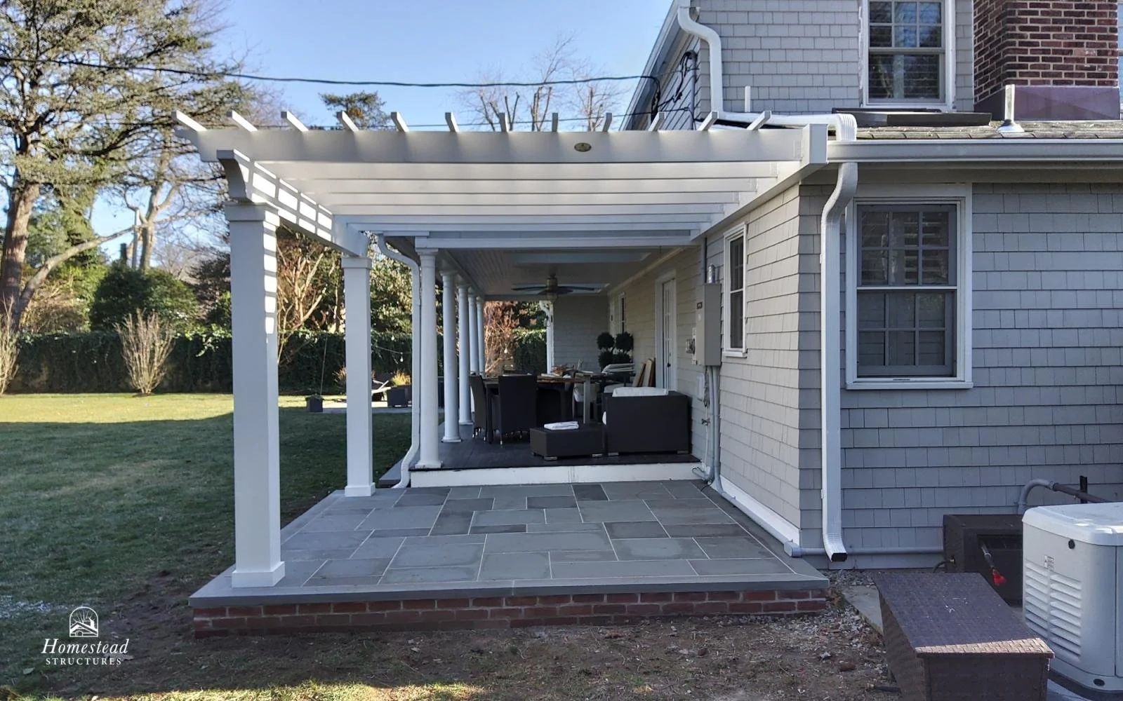 12x12 attached Somerset PVC Pergola with aluminum core NJ 11015 (2).jpg