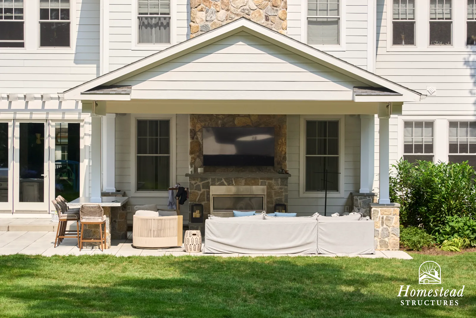 20x21 Custom pavilion & 4x31 Pergola