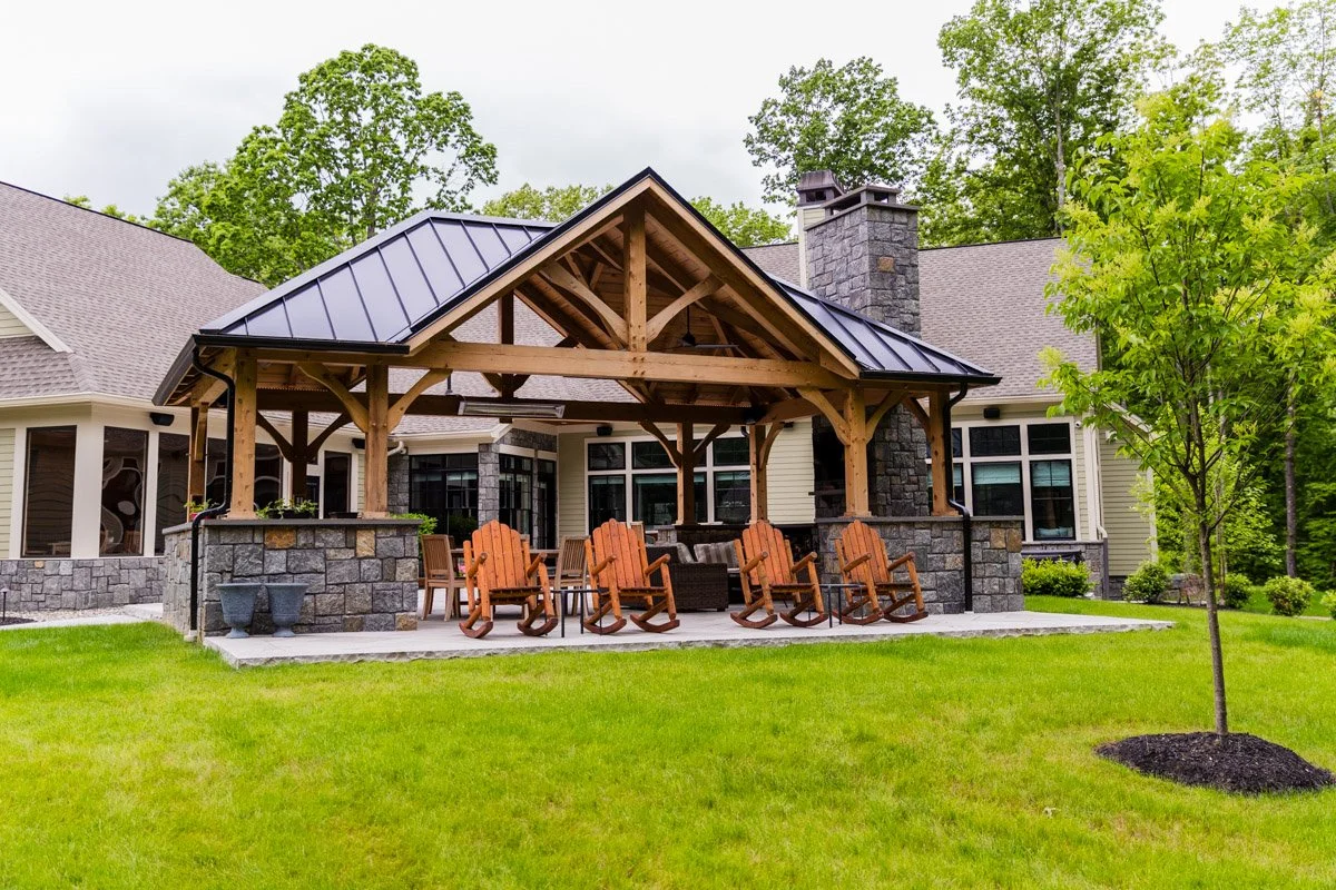 16x28 Timberframe Series Hip Roof pavilion