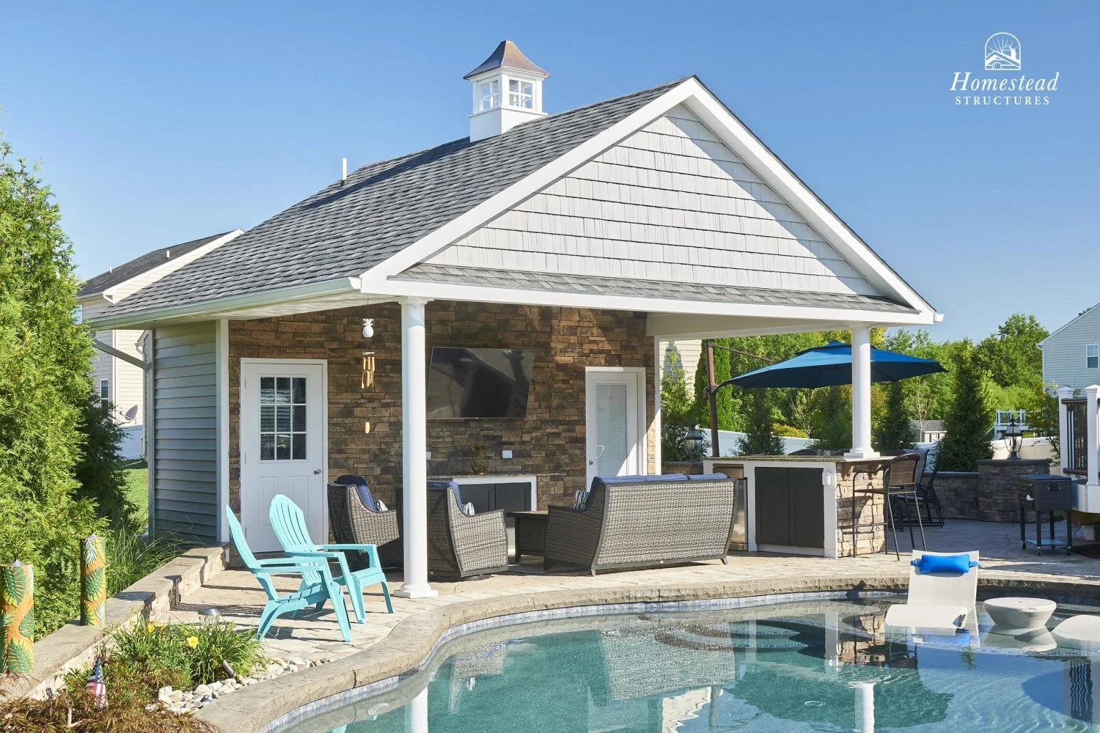 20x18 Avalon A-Frame Pool House